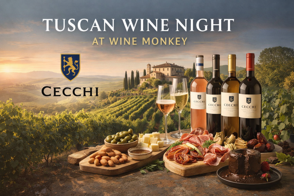 Tuscan wine night at Wine Monkey with Cecchi wines