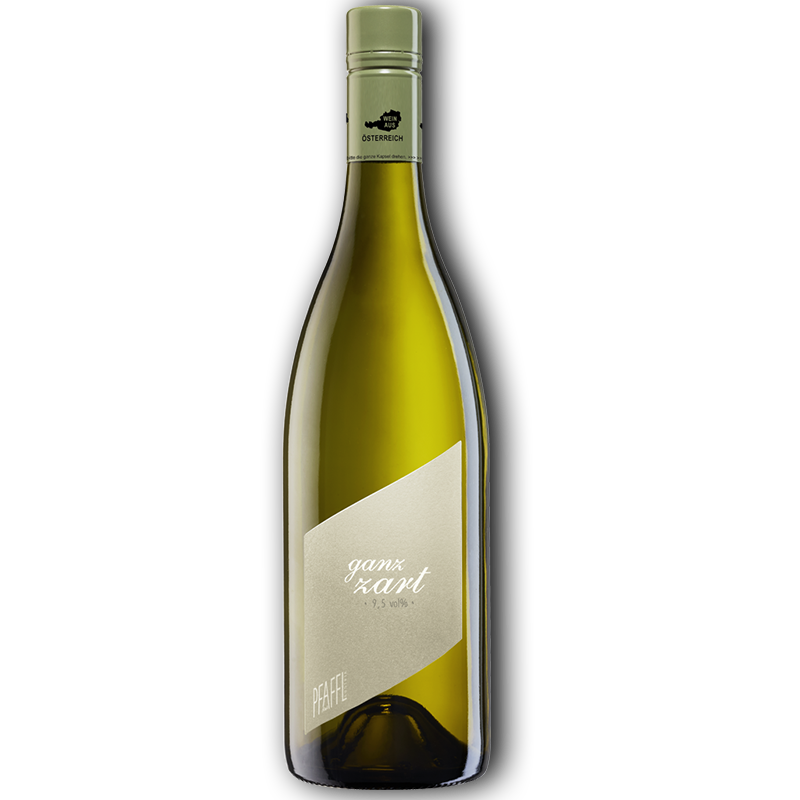 Bottle of Pfaffl Ganz Zart white wine from Austria
