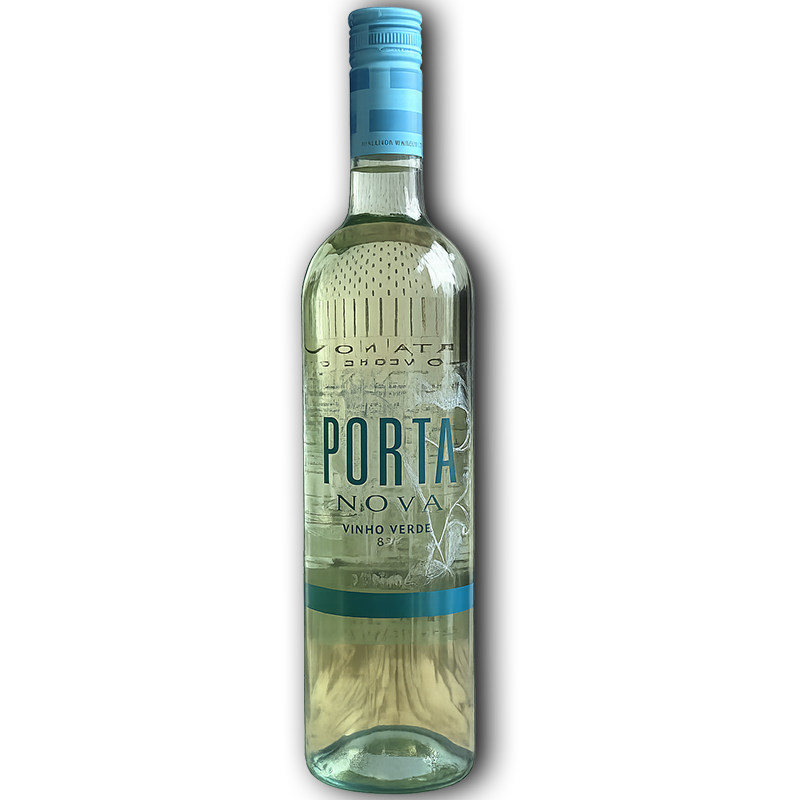 Bottle of Porta Nova Ligeiro Vinho Verde white wine from Portugal